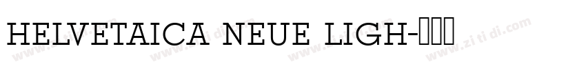 helvetaica neue ligh字体转换